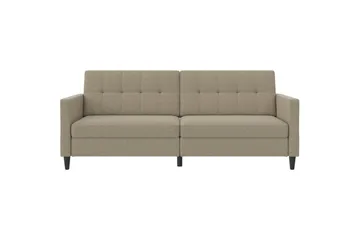 Sovesofa Hartford 203x83x82 cm, Cappucino, Linstoffutseende (100 % polyester) - 203x83x82 cm, Cappucino, Linstoffutseende (100 % polyester) - Møbler - Sofaer - Sovesofaer - 3 seters sovesofa