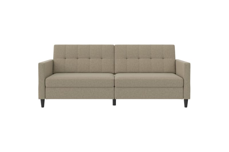 Sovesofa Hartford 203x83x82 cm, Cappucino, Linstoffutseende (100 % polyester) - 203x83x82 cm, Cappucino, Linstoffutseende (100 % polyester) - Møbler - Sofaer - Sovesofaer - 3 seters sovesofa