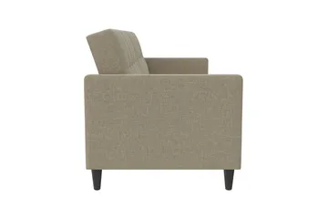 Sovesofa Hartford 203x83x82 cm, Cappucino, Linstoffutseende (100 % polyester) - 203x83x82 cm, Cappucino, Linstoffutseende (100 % polyester) - Møbler - Sofaer - Sovesofaer - 3 seters sovesofa