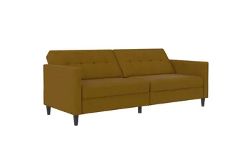 Sovesofa Hartford 203x83x82 cm, Curry, Linstoffutseende (100 % polyester) - 203x83x82 cm, Curry, Linstoffutseende (100 % polyester) - Møbler - Sofaer - Sovesofaer - 3 seters sovesofa