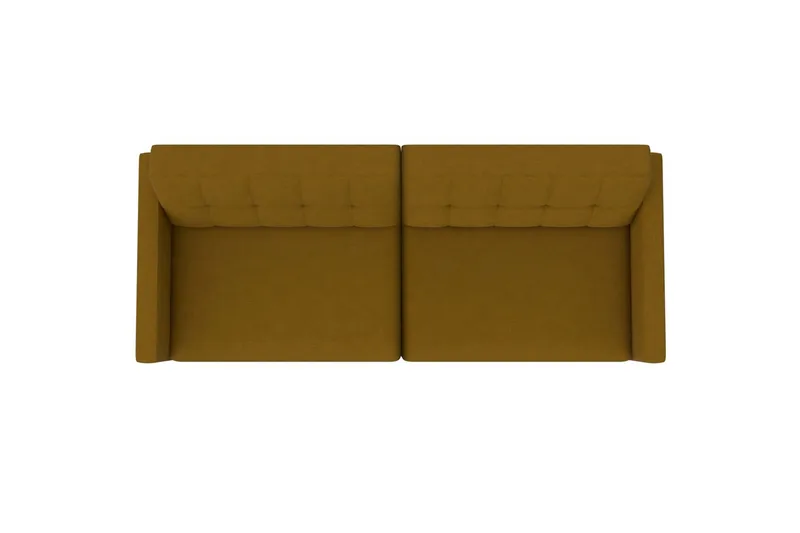 Sovesofa Hartford 203x83x82 cm, Curry, Linstoffutseende (100 % polyester) - 203x83x82 cm, Curry, Linstoffutseende (100 % polyester) - Møbler - Sofaer - Sovesofaer - 3 seters sovesofa
