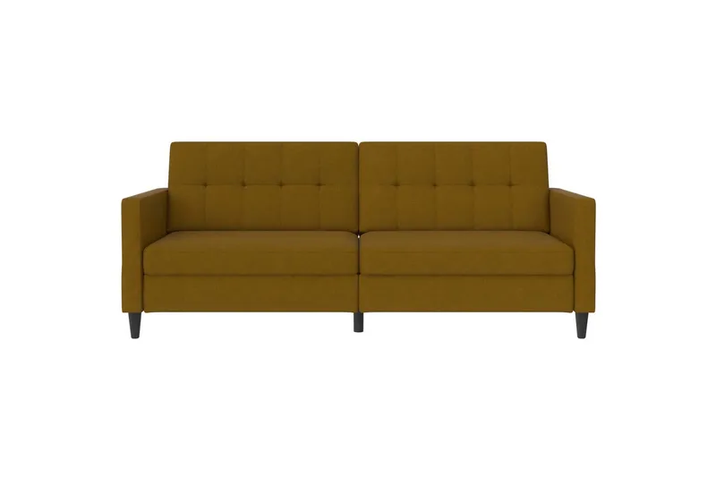Sovesofa Hartford 203x83x82 cm, Curry, Linstoffutseende (100 % polyester) - 203x83x82 cm, Curry, Linstoffutseende (100 % polyester) - Møbler - Sofaer - Sovesofaer - 3 seters sovesofa