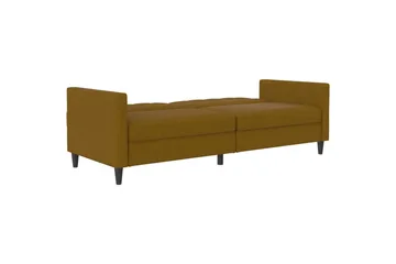 Sovesofa Hartford 203x83x82 cm, Curry, Linstoffutseende (100 % polyester) - 203x83x82 cm, Curry, Linstoffutseende (100 % polyester) - Møbler - Sofaer - Sovesofaer - 3 seters sovesofa