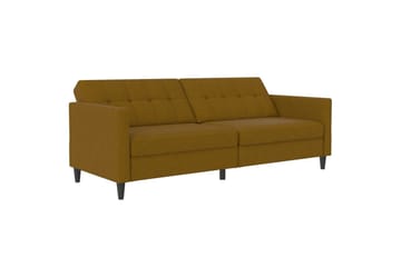 Sovesofa Hartford 203x83x82 cm, Curry, Linstoffutseende (100 % polyester) - 203x83x82 cm, Curry, Linstoffutseende (100 % polyester) - Møbler - Sofaer - Sovesofaer - 3 seters sovesofa