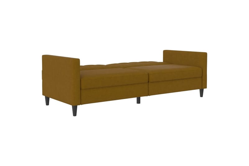 Sovesofa Hartford 203x83x82 cm, Curry, Linstoffutseende (100 % polyester) - 203x83x82 cm, Curry, Linstoffutseende (100 % polyester) - Møbler - Sofaer - Sovesofaer - 3 seters sovesofa