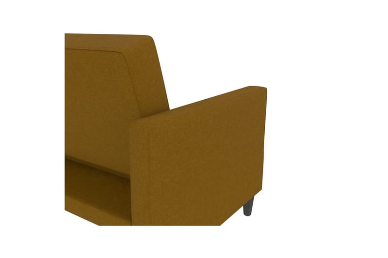 Sovesofa Hartford 203x83x82 cm, Curry, Linstoffutseende (100 % polyester) - 203x83x82 cm, Curry, Linstoffutseende (100 % polyester) - Møbler - Sofaer - Sovesofaer - 3 seters sovesofa