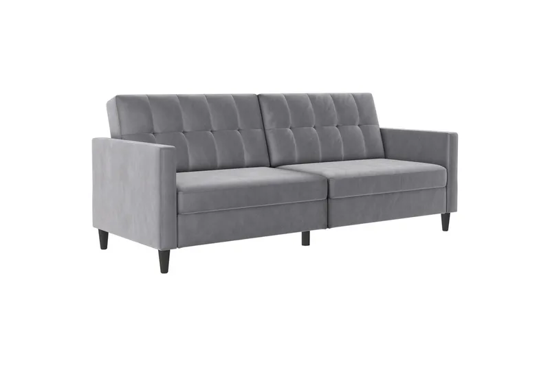 Sovesofa Hartford 203x83x82 cm, Grå, Fløyel, 203x83x82 cm, Grå, Fløyel