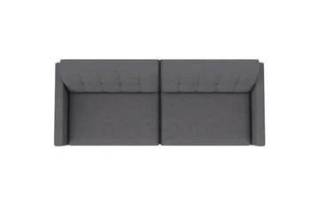 Sovesofa Hartford 203x83x82 cm, Grå, Linstoffutseende (100 % polyester) - 203x83x82 cm, Grå, Linstoffutseende (100 % polyester) - Møbler - Sofaer - Sovesofaer - 3 seters sovesofa