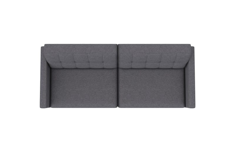 Sovesofa Hartford 203x83x82 cm, Grå, Linstoffutseende (100 % polyester) - 203x83x82 cm, Grå, Linstoffutseende (100 % polyester) - Møbler - Sofaer - Sovesofaer - 3 seters sovesofa
