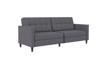 203x83x82 cm, Grå, Linstoffutseende (100 % polyester)