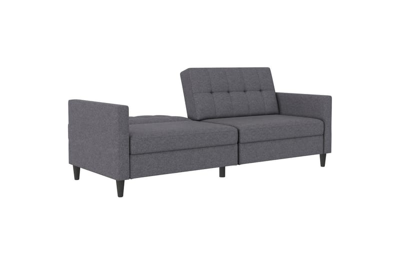Sovesofa Hartford 203x83x82 cm, Grå, Linstoffutseende (100 % polyester) - 203x83x82 cm, Grå, Linstoffutseende (100 % polyester) - Møbler - Sofaer - Sovesofaer - 3 seters sovesofa