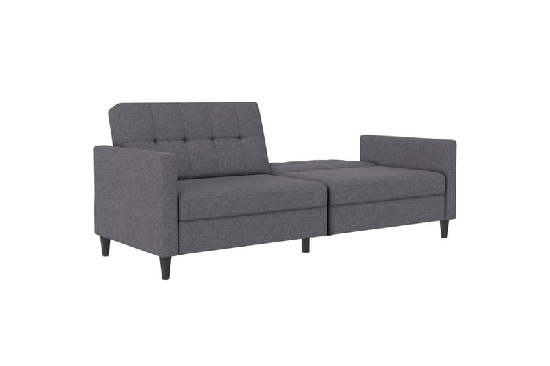 Sovesofa Hartford 203x83x82 cm, Grå, Linstoffutseende (100 % polyester) - 203x83x82 cm, Grå, Linstoffutseende (100 % polyester) - Møbler - Sofaer - Sovesofaer - 3 seters sovesofa