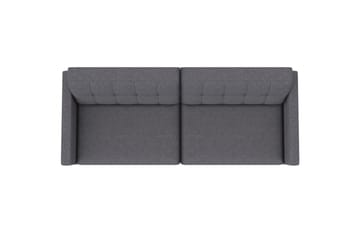 Sovesofa Hartford 203x83x82 cm, Grå, Linstoffutseende (100 % polyester) - 203x83x82 cm, Grå, Linstoffutseende (100 % polyester) - Møbler - Sofaer - Sovesofaer - 3 seters sovesofa