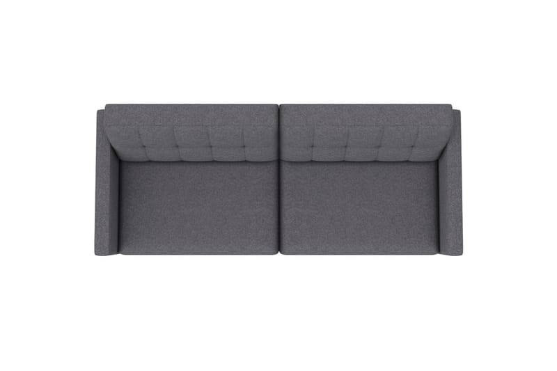 Sovesofa Hartford 203x83x82 cm, Grå, Linstoffutseende (100 % polyester) - 203x83x82 cm, Grå, Linstoffutseende (100 % polyester) - Møbler - Sofaer - Sovesofaer - 3 seters sovesofa