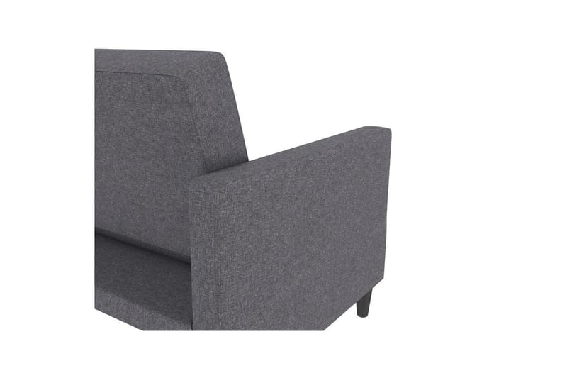 Sovesofa Hartford 203x83x82 cm, Grå, Linstoffutseende (100 % polyester) - 203x83x82 cm, Grå, Linstoffutseende (100 % polyester) - Møbler - Sofaer - Sovesofaer - 3 seters sovesofa