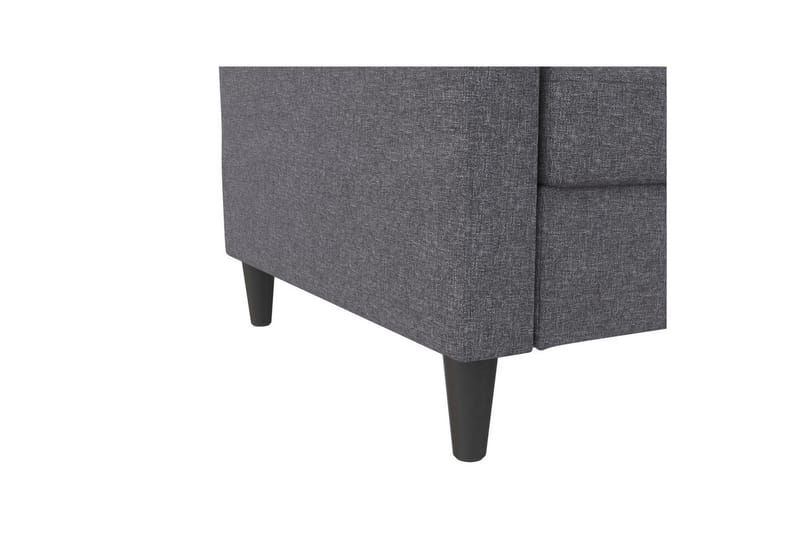 Sovesofa Hartford 203x83x82 cm, Grå, Linstoffutseende (100 % polyester) - 203x83x82 cm, Grå, Linstoffutseende (100 % polyester) - Møbler - Sofaer - Sovesofaer - 3 seters sovesofa
