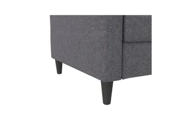 Sovesofa Hartford 203x83x82 cm, Grå, Linstoffutseende (100 % polyester) - 203x83x82 cm, Grå, Linstoffutseende (100 % polyester) - Møbler - Sofaer - Sovesofaer - 3 seters sovesofa