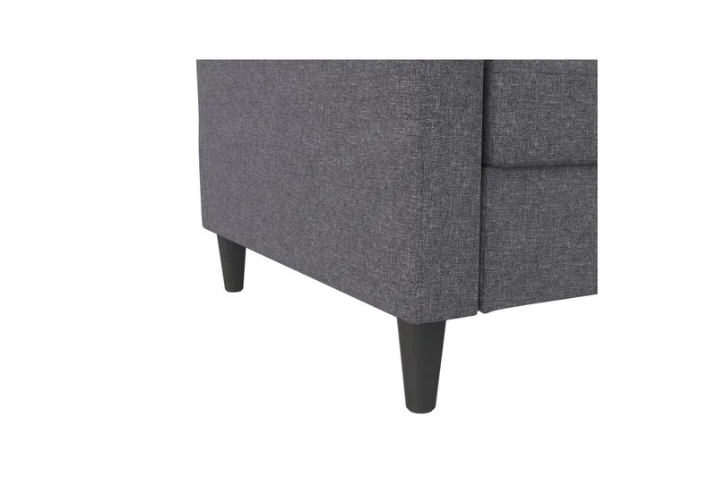 Sovesofa Hartford 203x83x82 cm, Grå, Linstoffutseende (100 % polyester) - 203x83x82 cm, Grå, Linstoffutseende (100 % polyester) - Møbler - Sofaer - Sovesofaer - 3 seters sovesofa