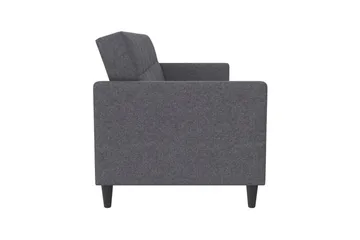 Sovesofa Hartford 203x83x82 cm, Grå, Linstoffutseende (100 % polyester) - 203x83x82 cm, Grå, Linstoffutseende (100 % polyester) - Møbler - Sofaer - Sovesofaer - 3 seters sovesofa