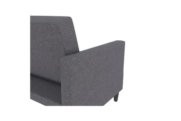 Sovesofa Hartford 203x83x82 cm, Grå, Linstoffutseende (100 % polyester) - 203x83x82 cm, Grå, Linstoffutseende (100 % polyester) - Møbler - Sofaer - Sovesofaer - 3 seters sovesofa