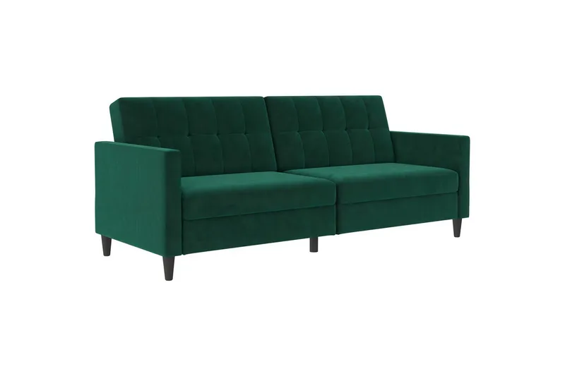 Sovesofa Hartford 203x83x82 cm, Mørk grønn, Fløyel, 203x83x82 cm, Mørk grønn, Fløyel