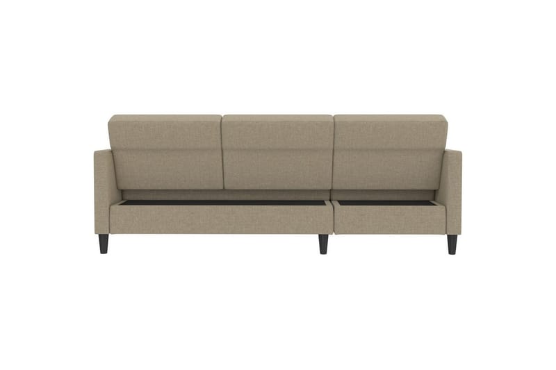 Sovesofa Hartford 213x153x82 cm, Cappucino, Linstoffutseende (100 % polyester) - 213x153x82 cm, Cappucino, Linstoffutseende (100 % polyester) - Møbler - Sofaer - Sovesofaer - Sovesofa divan