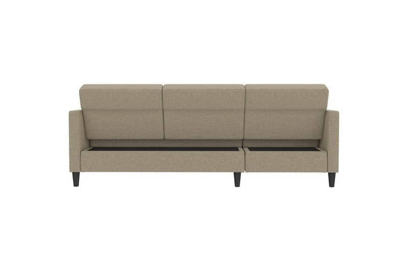 Sovesofa Hartford 213x153x82 cm, Cappucino, Linstoffutseende (100 % polyester) - 213x153x82 cm, Cappucino, Linstoffutseende (100 % polyester) - Møbler - Sofaer - Sovesofaer - Sovesofa divan