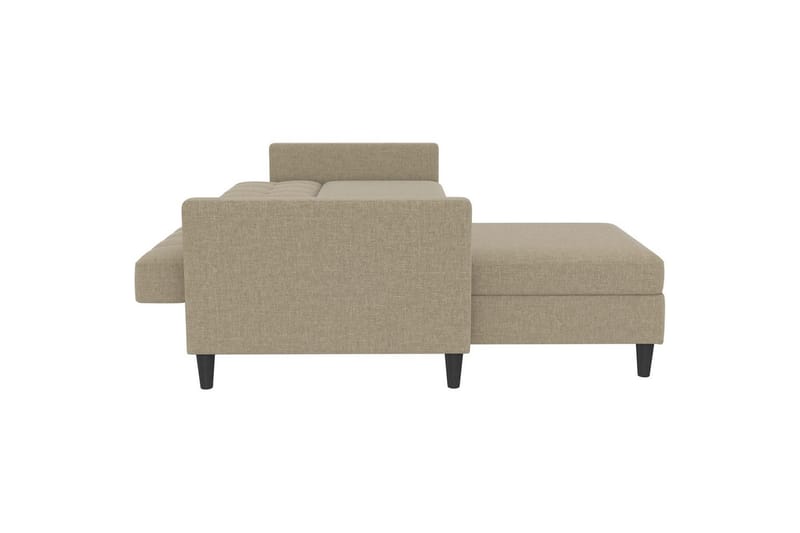 Sovesofa Hartford 213x153x82 cm, Cappucino, Linstoffutseende (100 % polyester) - 213x153x82 cm, Cappucino, Linstoffutseende (100 % polyester) - Møbler - Sofaer - Sovesofaer - Sovesofa divan