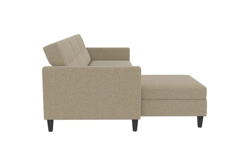 Sovesofa Hartford 213x153x82 cm, Cappucino, Linstoffutseende (100 % polyester) - 213x153x82 cm, Cappucino, Linstoffutseende (100 % polyester) - Møbler - Sofaer - Sovesofaer - Sovesofa divan
