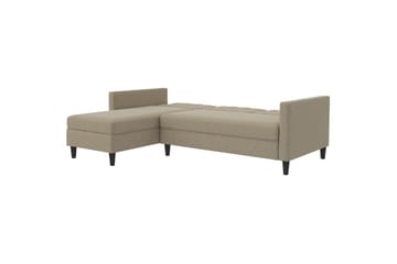 Sovesofa Hartford 213x153x82 cm, Cappucino, Linstoffutseende (100 % polyester) - 213x153x82 cm, Cappucino, Linstoffutseende (100 % polyester) - Møbler - Sofaer - Sovesofaer - Sovesofa divan