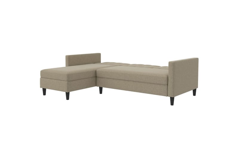 Sovesofa Hartford 213x153x82 cm, Cappucino, Linstoffutseende (100 % polyester) - 213x153x82 cm, Cappucino, Linstoffutseende (100 % polyester) - Møbler - Sofaer - Sovesofaer - Sovesofa divan