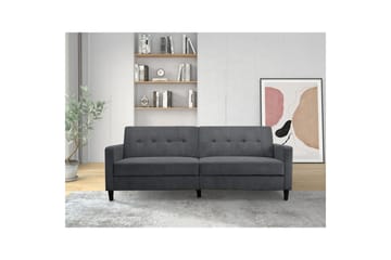 Sovesofa Hartford II 203x83x82 cm, Antrasitt - 203x83x82 cm, Antrasitt - Møbler - Sofaer - Sovesofaer - 3 seters sovesofa