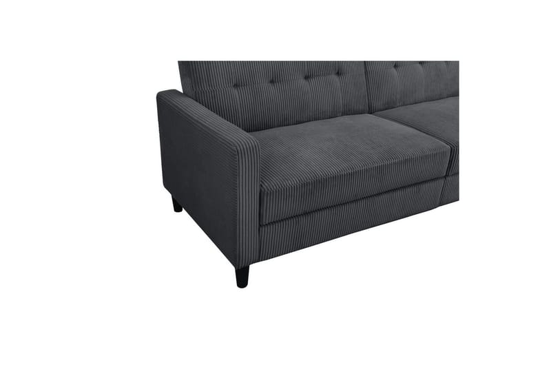 Sovesofa Hartford II 203x83x82 cm, Antrasitt - 203x83x82 cm, Antrasitt - Møbler - Sofaer - Sovesofaer - 3 seters sovesofa