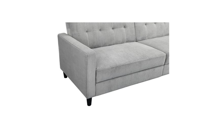 Sovesofa Hartford II 203x83x82 cm, Grå - 203x83x82 cm, Grå - Møbler - Sofaer - Sovesofaer - 3 seters sovesofa