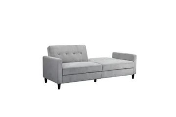 Sovesofa Hartford II 203x83x82 cm, Grå - 203x83x82 cm, Grå - Møbler - Sofaer - Sovesofaer - 3 seters sovesofa