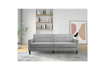 Sovesofa Hartford II 203x83x82 cm, Grå - 203x83x82 cm, Grå - Møbler - Sofaer - Sovesofaer - 3 seters sovesofa