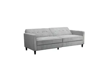 Sovesofa Hartford II 203x83x82 cm, Grå - 203x83x82 cm, Grå - Møbler - Sofaer - Sovesofaer - 3 seters sovesofa