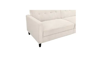 Sovesofa Hartford II 203x83x82 cm, Krem - 203x83x82 cm, Krem - Møbler - Sofaer - Sovesofaer - 3 seters sovesofa