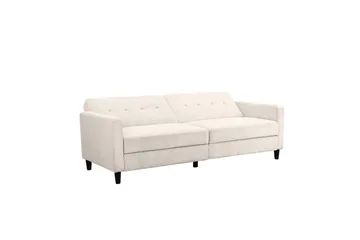 Sovesofa Hartford II 203x83x82 cm, Krem - 203x83x82 cm, Krem - Møbler - Sofaer - Sovesofaer - 3 seters sovesofa