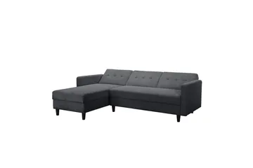 Sovesofa Hartford II 213x153x82 cm, Antrasitt - 213x153x82 cm, Antrasitt - Møbler - Sofaer - Sovesofaer - Sovesofa divan