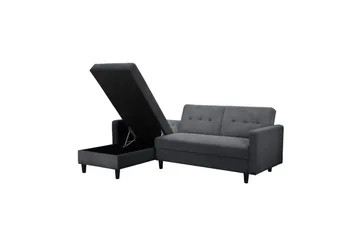 Sovesofa Hartford II 213x153x82 cm, Antrasitt - 213x153x82 cm, Antrasitt - Møbler - Sofaer - Sovesofaer - Sovesofa divan