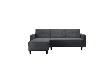 Sovesofa Hartford II 213x153x82 cm, Antrasitt - 213x153x82 cm, Antrasitt - Møbler - Sofaer - Sovesofaer - Sovesofa divan