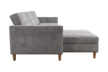 Sovesofa Hartford - Lysegrå - Møbler - Sofaer - Sovesofaer - Langsgående sovesofa