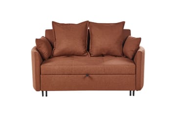 Sovesofa Hovin - Brun, Svart - Møbler - Sofaer - Sovesofaer - 2 seters sovesofa