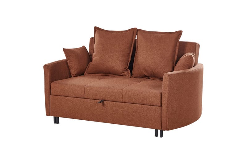 Sovesofa Hovin - Brun, Svart - Møbler - Sofaer - Sovesofaer - 2 seters sovesofa