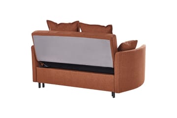 Sovesofa Hovin - Brun, Svart - Møbler - Sofaer - Sovesofaer - 2 seters sovesofa