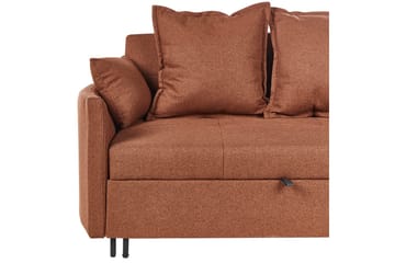 Sovesofa Hovin - Brun, Svart - Møbler - Sofaer - Sovesofaer - 2 seters sovesofa