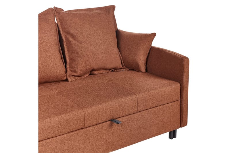 Sovesofa Hovin - Brun, Svart - Møbler - Sofaer - Sovesofaer - 2 seters sovesofa