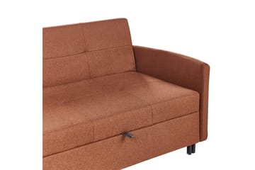 Sovesofa Hovin - Brun, Svart - Møbler - Sofaer - Sovesofaer - 2 seters sovesofa