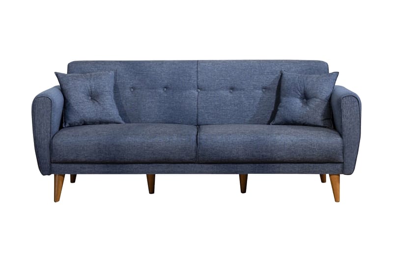 Sovesofa Kajla 3-seter - Mørkeblå - 3 seters sovesofa